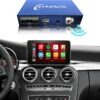 Wireless Carplay Retrofit Kit Decoder for Mercedes Benz NTG5.0 C Class(2014-2018) GLC Class(2016-2019), Support Wireless Android Auto, YouTube,Mirrorlink, Reverse Camera