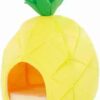 YML Pineapple Pet Bed House for Cat, Kittens, Dogs, and Pupppies, Medium, Yellow